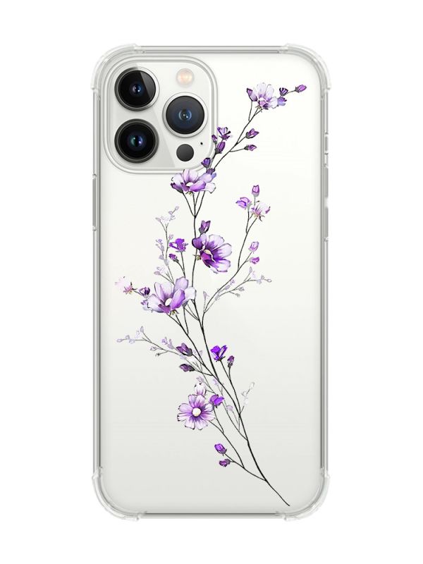 Чохол із потовщеними кутами на iPhone 14 Pro :: Гілочка квітів (принт 278)