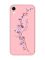 Матовий рожевий чохол на Apple iPhone XR :: Гілочка квітів (принт 278)