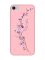 Матовий рожевий чохол на iPhone 7 / 8 :: Гілочка квітів (принт 278)