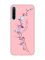 Матовий рожевий чохол на Xiaomi Redmi Note 8 :: Гілочка квітів (принт 278)