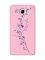 Матовий рожевий чохол на Samsung Galaxy J7(2016) J710 :: Гілочка квітів (принт 278)