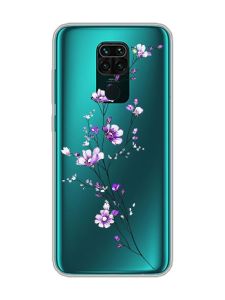 Прозорий чохол на Xiaomi Redmi Note 9 :: Гілочка квітів (принт 278)