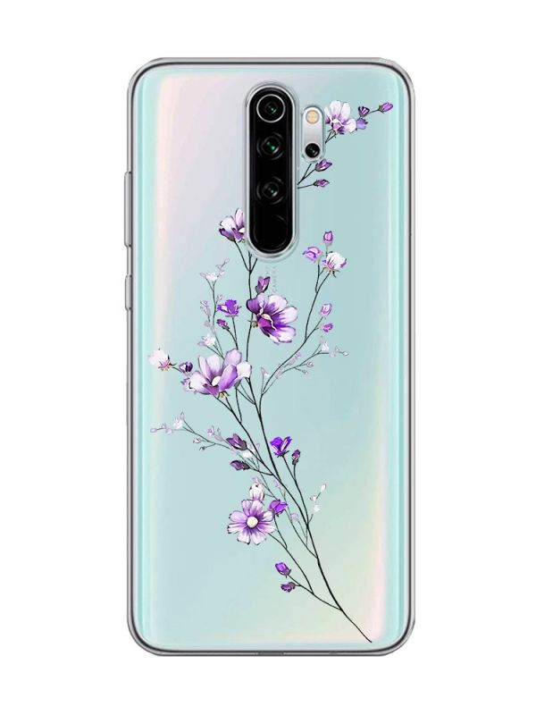 Прозорий чохол на Xiaomi Redmi Note 8 Pro :: Гілочка квітів (принт 278)