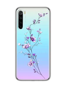 Прозорий чохол на Xiaomi Redmi Note 8  :: Гілочка квітів (принт 278)
