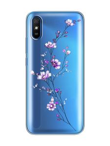 Прозорий чохол на Xiaomi Redmi 9A  :: Гілочка квітів (принт 278)