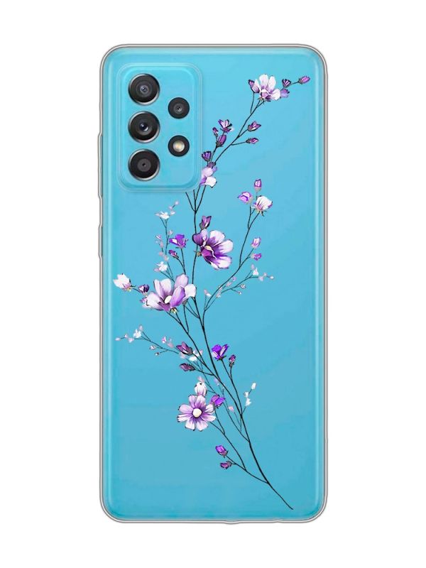 Прозорий чохол на Samsung Galaxy A52 :: Гілочка квітів (принт 278)