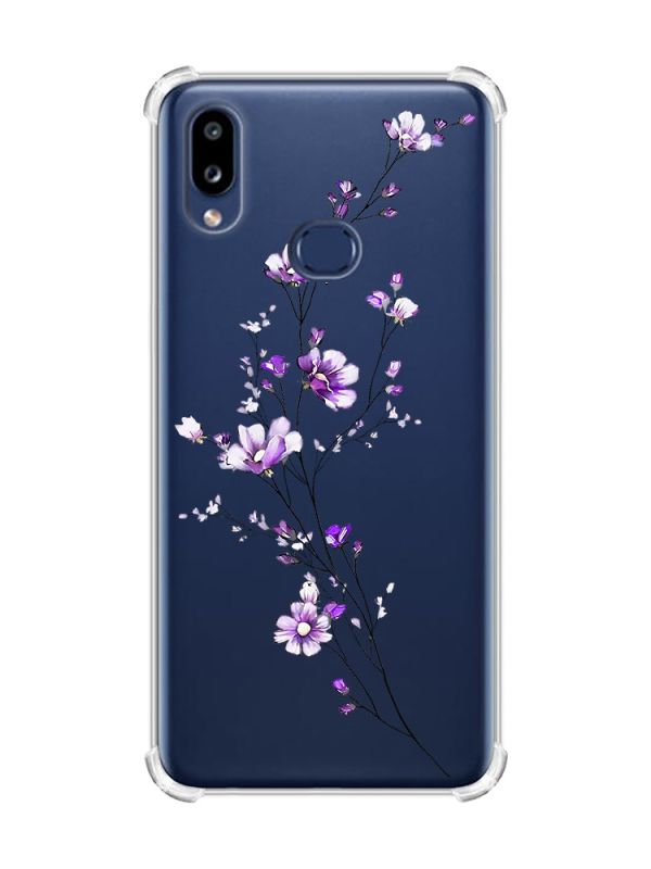 Чохол з потовщеними кутами на Samsung Galaxy A10s/A107 :: Гілочка квітів (принт 278)