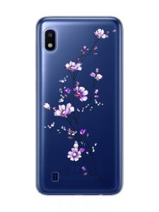 Прозорий чохол на Samsung Galaxy A10 (2019) A105 :: Гілочка квітів (принт 278)