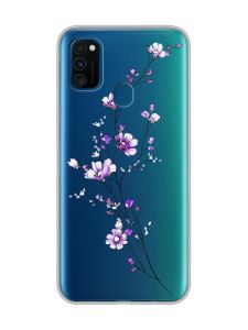 Прозорий чохол на Samsung Galaxy M30s/М21  :: Гілочка квітів (принт 278)