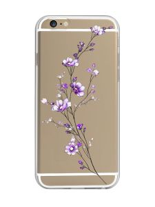 Прозорий чохол на iPhone 6/6s :: Гілочка квітів (принт 278)