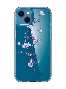 Прозорий чохол для iPhone 13 mini :: Гілочка квітів (принт 278)