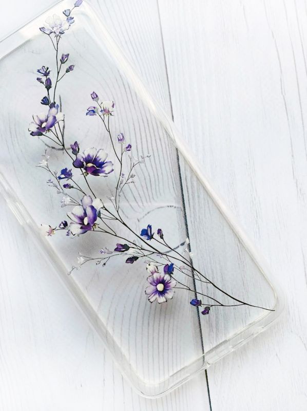 Прозорий чохол на Samsung Galaxy A53  :: Гілочка квітів (принт 278)