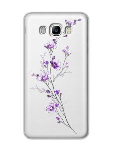 Прозорий чохол на Samsung Galaxy J7(2016) J710 :: Гілочка квітів (принт 278)