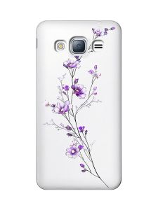 Прозорий чохол на Samsung Galaxy J3 2016 (J310) :: Гілочка квітів (принт 278)