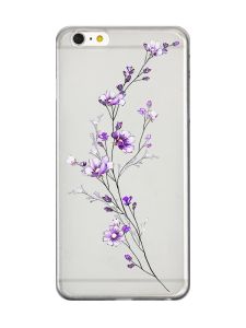 Прозорий чохол на iPhone 6+/6 Plus :: Гілочка квітів (принт 278)