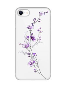 Прозорий чохол на iPhone SE 2020 :: Гілочка квітів (принт 278)