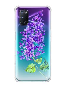 Чохол з потовщеними кутами на Oppo A52/A72/A92 :: Гілочка бузку (принт 280)