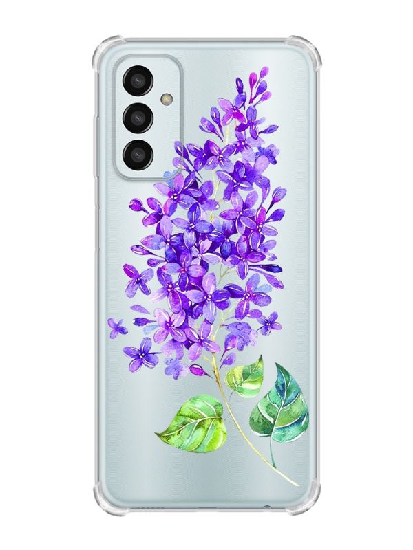 Чохол із потовщеними кутами на Samsung Galaxy M13 4G :: Гілочка бузку (принт 280)