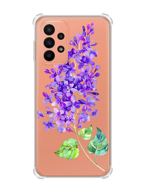 Чохол з потовщеними кутами на Samsung Galaxy A23 :: Гілочка бузку (принт 280)