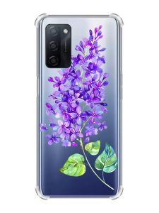 Чохол з потовщеними кутами на Oppo A55 :: Гілочка бузку (принт 280)