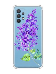 Чохол з потовщеними кутами на Samsung Galaxy A32 :: Гілочка бузку (принт 280)