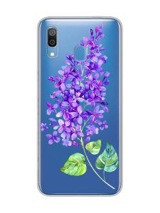 Прозорий чохол для Samsung Galaxy A30 (2019)/A20 (2019) :: Гілочка бузку (принт 280)