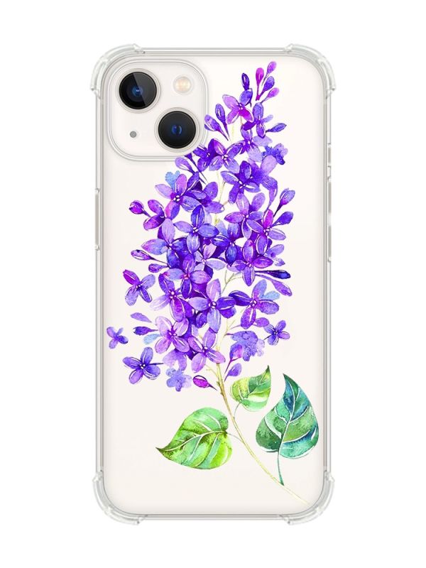 Чохол із потовщеними кутами на iPhone 14 Plus :: Гілочка бузку (принт 280)