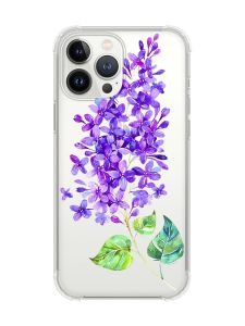 Чохол із потовщеними кутами на iPhone 14 Pro :: Гілочка бузку (принт 280)