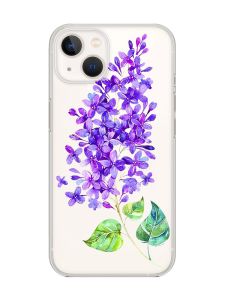 Прозорий чохол із захистом камери на iPhone 14 Plus :: Гілочка бузку (принт 280)