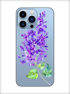 Прозорий чохол на Apple iPhone 13 Pro Max :: Гілочка бузку (принт 280)