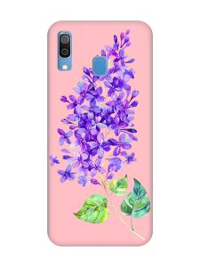 Матовий рожевий чохол на Samsung Galaxy A30 (2019) / A20 (2019) :: Гілочка бузку (принт 280)