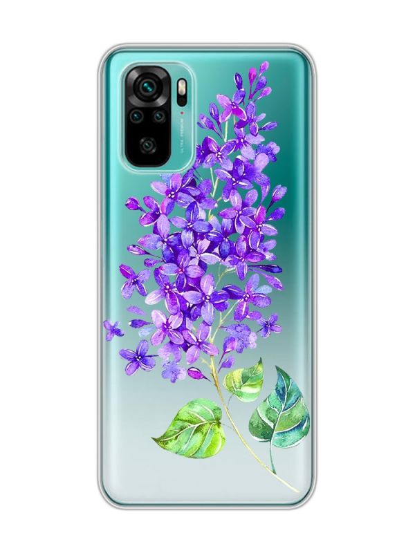 Прозорий чохол на Xiaomi Redmi Note 10 / Note 10s  :: Гілочка бузку (принт 280)