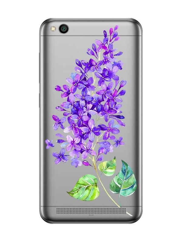 Прозорий чохол на Xiaomi Redmi 5A :: Гілочка бузку (принт 280)