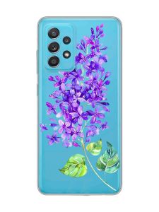 Прозорий чохол на Samsung Galaxy A52 :: Гілочка бузку (принт 280)