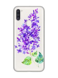 Прозорий чохол на Samsung Galaxy A11 :: Гілочка бузку (принт 280)