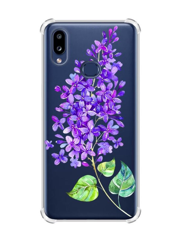 Чохол з потовщеними кутами на Samsung Galaxy A10s/A107 :: Гілочка бузку (принт 280)
