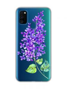 Прозорий чохол на Samsung Galaxy M30s/М21  :: Гілочка бузку (принт 280)