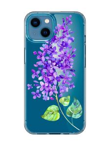 Прозорий чохол для iPhone 13 mini :: Гілочка бузку (принт 280)