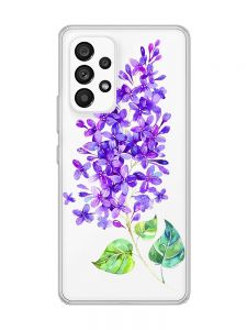 Прозорий чохол на Samsung Galaxy A53  :: Гілочка бузку (принт 280)