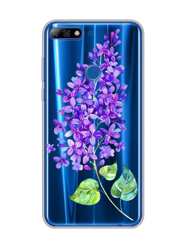 Прозорий чохол на Huawei Y7 2018 / Y7 prime 2018 :: Гілочка бузку (принт 280)