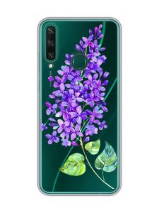 Прозорий чохол на Huawei Y6p :: Гілочка бузку (принт 280)
