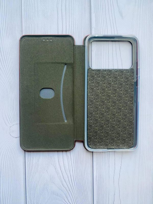 Чохол-книжка з малюнком для Xiaomi Poco C40 Бордовий :: Квітуча сакура (принт 285)