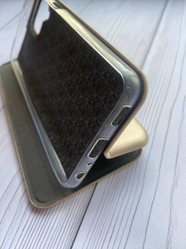 Чохол-книжка з малюнком для Samsung Galaxy A22 4G/ M22/ M32 Золотий :: Сакура у цвіті (принт 286)