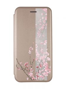 Чохол-книжка з малюнком для Xiaomi Redmi A1 Золотий :: Сакура у цвіті (принт 286)