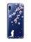Прозорий чохол на Samsung Galaxy A10 (2019) A105 :: Котик і сакура (принт 283)