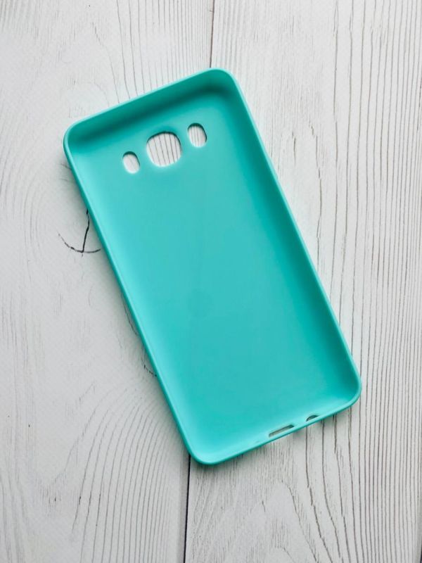 Силиконовый матовый чехол для  SAMSUNG Galaxy J7(2016) J710 Бірюзовий
