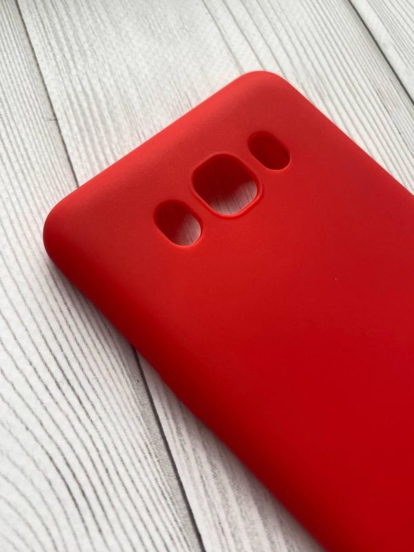 Силиконовый матовый чехол для  SAMSUNG Galaxy J7(2016) J710 Червоний