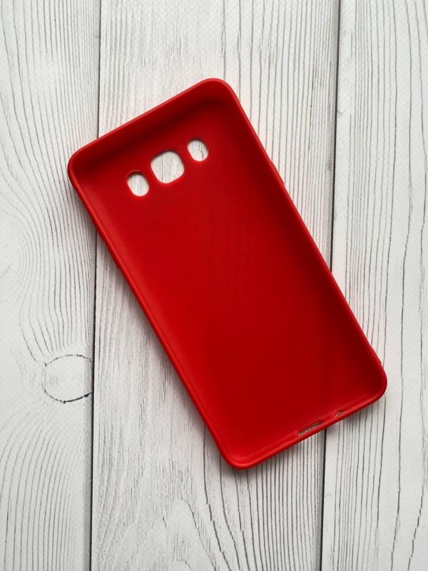Силиконовый матовый чехол для  SAMSUNG Galaxy J7(2016) J710 Червоний