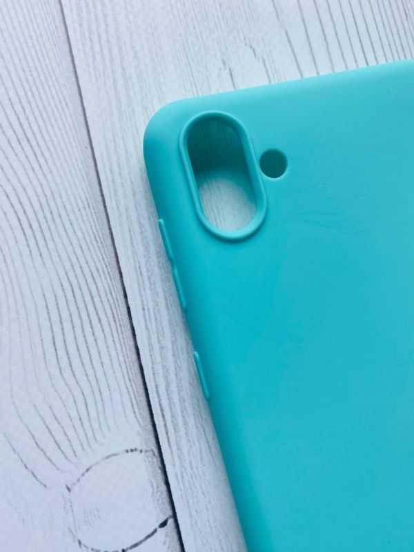 Силіконовий матовий чохол для SAMSUNG Galaxy A04 Бірюзовий
