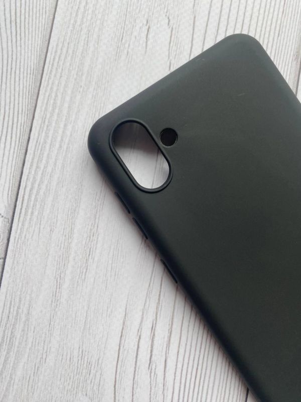 Силіконовий матовий чохол для SAMSUNG Galaxy A04 Чорний